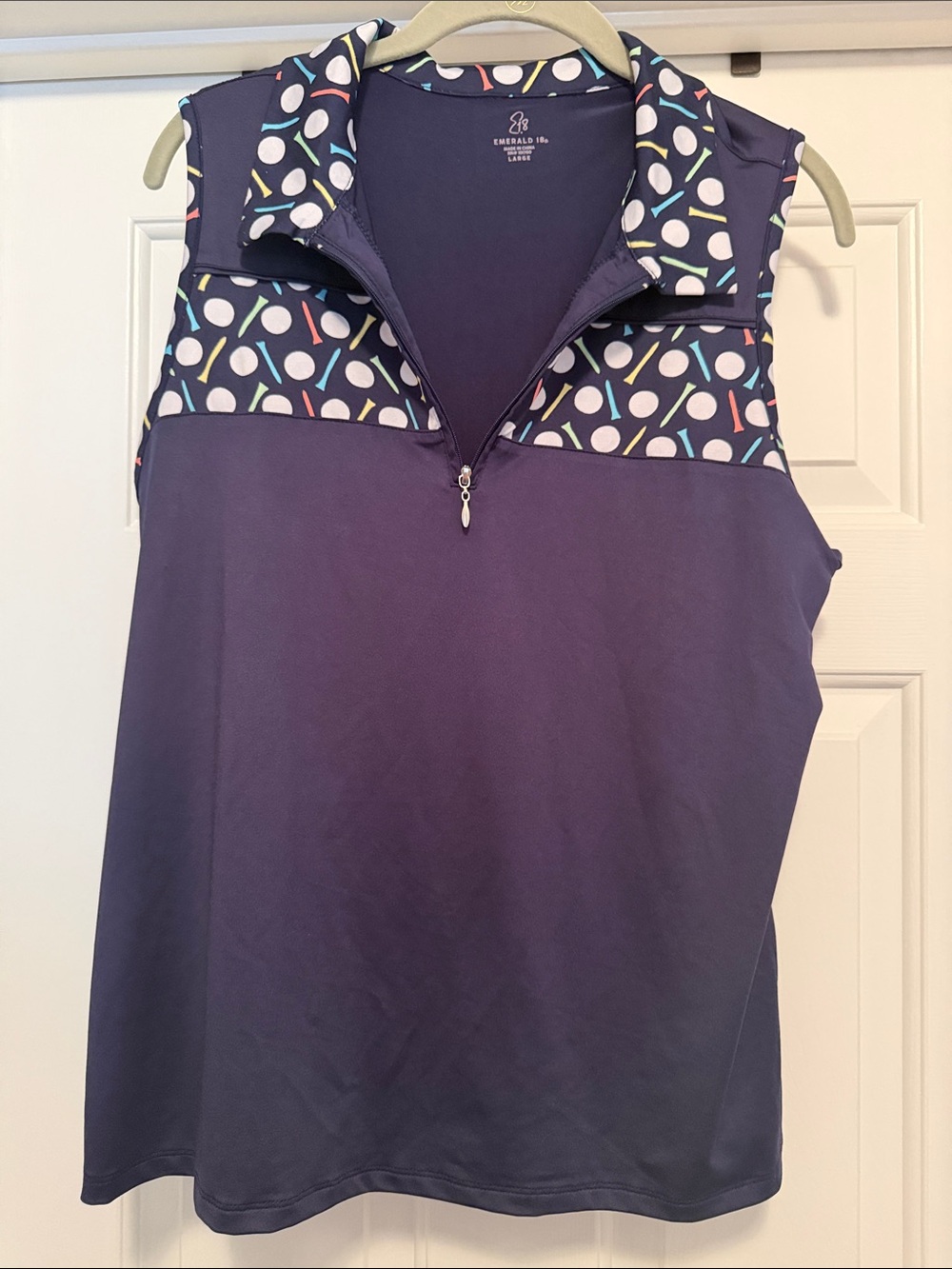 Emerald 18 Sleeveless Golf Shirt